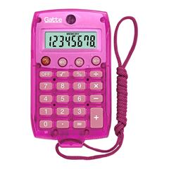 CALCULADORA MAKE+ BOLSO COM CORDAO 8961 8 DIGITOS ROSA