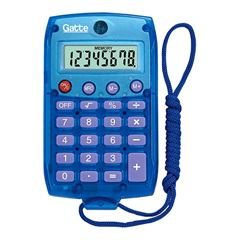 CALCULADORA MAKE+ BOLSO COM CORDAO 8961 8 DIGITOS AZUL