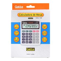 CALCULADORA MAKE+ MESA 1108B 12 DIGITOS CINZA