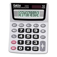 CALCULADORA MAKE+ MESA 3181B 12 DIGITOS CINZA