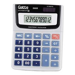 CALCULADORA MAKE+ MESA 8985B 12 DIGITOS CINZA