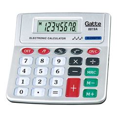 CALCULADORA MAKE+ MESA 8819A 8 DIGITOS CINZA