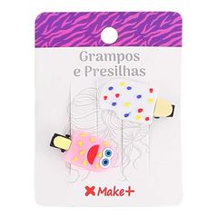 PRESILHA PARA CABELO MAKE+ INFANTIL COM 2 CANDY