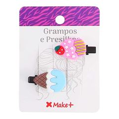 PRESILHA PARA CABELO MAKE+ INFANTIL COM 2 CANDY