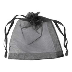 SACO TECIDO 08X10 MAKE+ ORGANZA PRETO