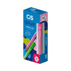 CANETA GEL CIS GELYX 1.0 NEON ROSA