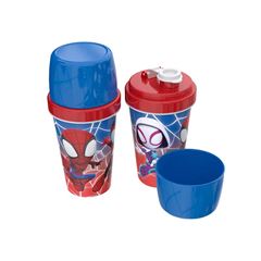 COPO PLASTICO SHAKEIRA MINI 320ML PLASUTIL SPIDEY