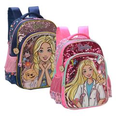 MOCHILA COSTAL LUXCEL FEMININA BARBIE 17