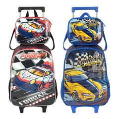 MOCHILA RODA LUXCEL INFANTIL+LANCHEIRA FORCA 4 SORTIDA