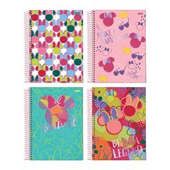 CADERNO CAPA DURA 01X1 80 FOLHAS MINNIE ARTS 24 JANDAIA