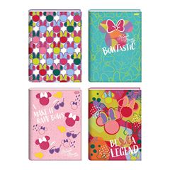 CADERNO BROCHURA 80 FOLHAS CAPA DURA MINNIE ARTS 24 MINNIE ARTS