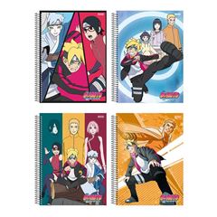 CADERNO 01X1 ESPIRAL 80 FOLHAS CAPA DURA BORUTO 24 SD