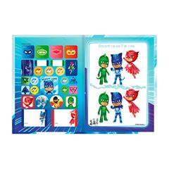 CADERNO BROCHURA CAPA DURA 80 FOLHAS PJ MASKS 25 ANIMATIVA