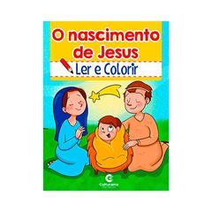 LIVRO INFANTIL LER E COLORIR HISTORIAS BIBLICAS SORTIDO