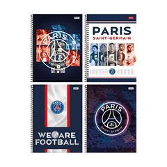 CADERNO CAPA DURA ESPIRAL 01X1 80 FOLHAS PARIS SAINT GERMAIN 25 FORONI