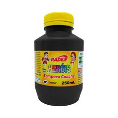 TINTA GUACHE 250ML RADEX PRETO