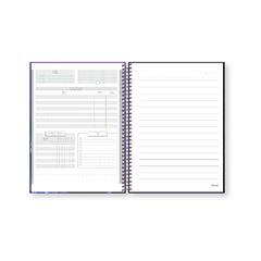 CADERNO CAPA DURA 01X1 80 FOLHAS BESOURO AZUL 24 FORONI