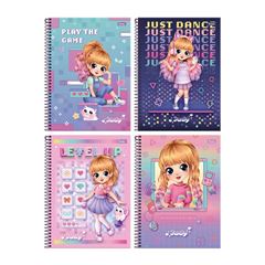 CADERNO CAPA DURA ESPIRAL 15X1 240 FOLHAS JUDY 24 FORONI