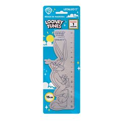 REGUA MADEIRA 15 CM LEO&LEO LOONEY TUNES