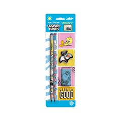 KIT ESCOLAR LEO&LEO COM 4 PECAS LOONEY TUNES