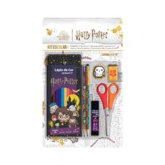 LAPIS 12 CORES LEO&LEO KIT ESCOLAR HARRY POTTER COM 7 PECAS