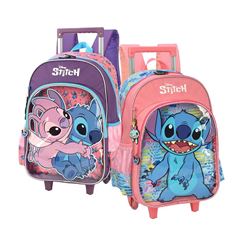 MOCHILA RODA LUXCEL INFANTIL STITCH 14