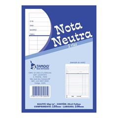 PEDIDO NOTA NEUTRA COM COPIA 25X2 TAMOIO