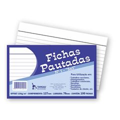 FICHA PAUTADA TAMOIO 3X5 COM 100 1201