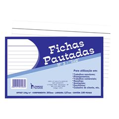 FICHA PAUTADA TAMOIO 5X8 COM 100 1203