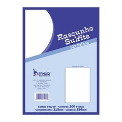 RASCUNHO SULFITE 1/18 SEM PICOTE 100 FOLHAS TAMOIO