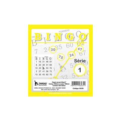 BLOCO BINGO JORNAL 100 FOLHAS TAMOIO AMARELO