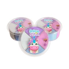 BRINQUEDO MASSA STIICA PULA MOLDA 20G 4 CORES PASTEL SORTIDAS UNICORNIO