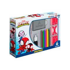 BRINQUEDO CARIMBO XALINGO SPIDEY 6 PECAS