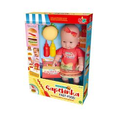 BRINQUEDO BONECA SAPEKINHA FAST FOOD MILK HAMBURGUER