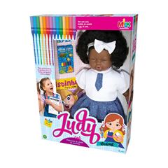 BRINQUEDO BONECA JUDY MILK STUDENT NEGRA