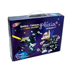 BRINQUEDO QUEBRA CABECA PARA COLORIR LEO&LEO 4 EM 1 GALAXIA