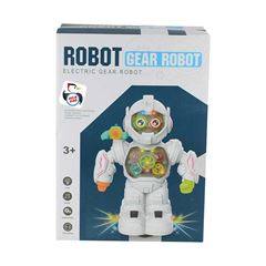 BRINQUEDO BONECO GEAR ROBOT BATE E VOLTA PICA PAU