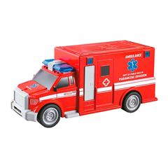 BRINQUEDO CITY RESCUE AMBULANCIA FRICCAO CARDOSO