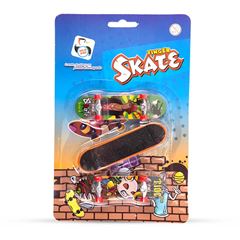 BRINQUEDO SKATE DE DEDO COM 3 PICA PAU SORTIDO