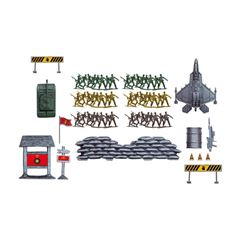 BRINQUEDO KIT MILITARY POWER COM 64 PECAS PICA PAU