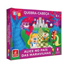 BRINQUEDO QUEBRA CABECA BRINCADEIRA DE CRIANCA ALICE NO PAIS DAS MARAVILHAS 24 PECAS