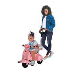 BRINQUEDO SCOOTER BANDERETTA PASSEIO PEDAL ROSA BANDEIRANTE