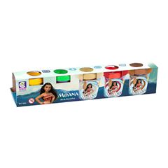 BRINQUEDO KIT DE MASSINHAS MOANA DISNEY COM 5 UNIDADES COTIPLAS