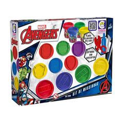 BRINQUEDO KIT DE MASSINHAS AVENGERS COTIPLAS CARIMBO