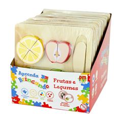 BRINQUEDO DIDATICOS APRENDA BRINCANDO DM FRUTAS E LEGUMES SORTIDOS