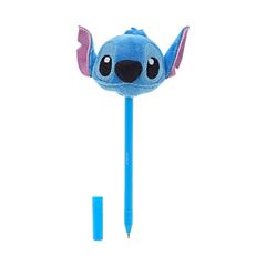 CANETA ESFEROGRAFICA MOLIN FACE PLUSH STITCH 0.7 AZUL