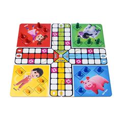 JOGO LUDO TURMINHA PARAISO MADEIRA CARLU 21 PECAS