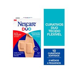 CURATIVO DUO NEXCARE 3M 2 TAMANHOS COM 10 UNIDADES