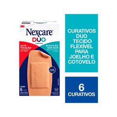 CURATIVO DUO NEXCARE 3M JOELHO E COTOVELO COM 6 UNIDADES