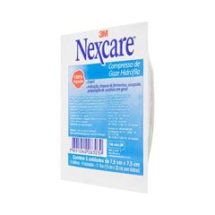 COMPRESSA GAZE NEXCARE 3M ESTERIL 7,5CMX7,5CM COM 5 UNIDADES